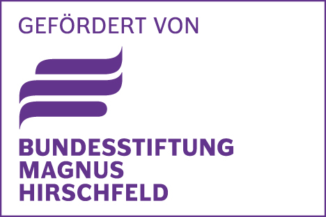 Logo Gefördert von der Bundesstiftung Magnus Hirschfeld